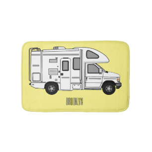 Alfombrilla De Baño Ilustracion personalizado de Campervan