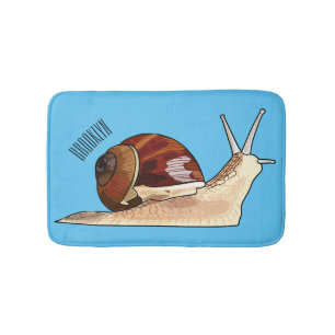 Alfombrilla De Baño Ilustracion personalizado de caracoles