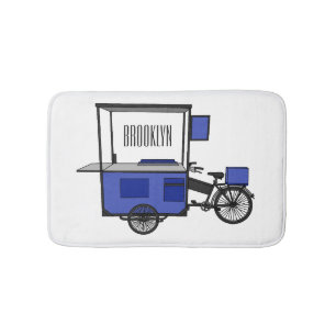 Alfombrilla De Baño Ilustracion personalizado de carrito de alimentos
