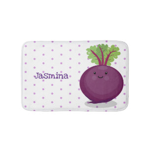 Alfombrilla De Baño Ilustracion personalizado de cocina de raíz de rem