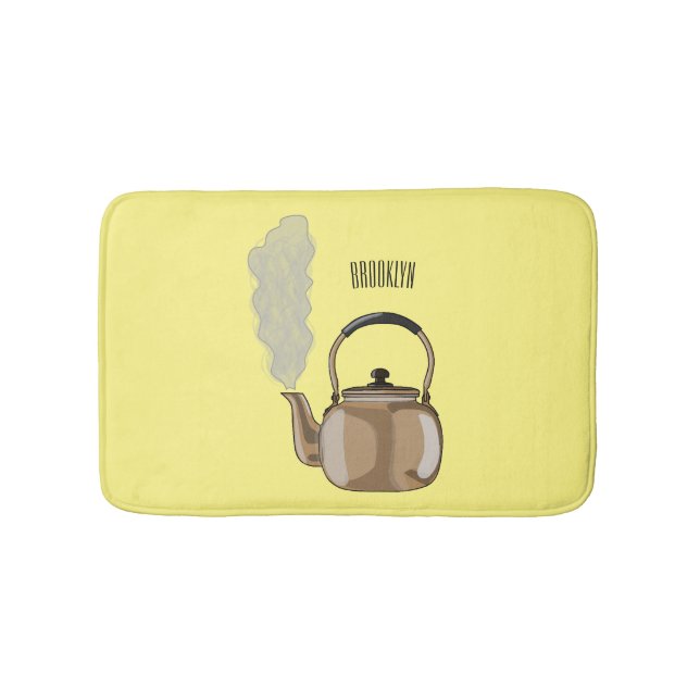 Alfombrilla De Baño Ilustracion personalizado de estopa o hervidor de  (Anverso)