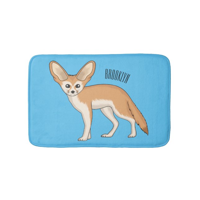 Alfombrilla De Baño Ilustracion personalizado de Fennec fox (Anverso)
