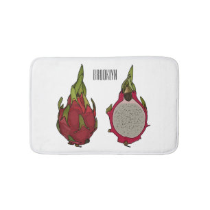 Alfombrilla De Baño Ilustracion personalizado de fruta dragón