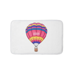 Alfombrilla De Baño Ilustracion personalizado de globo aerostático