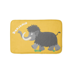 Alfombrilla De Baño Ilustracion personalizado de mamut torpe