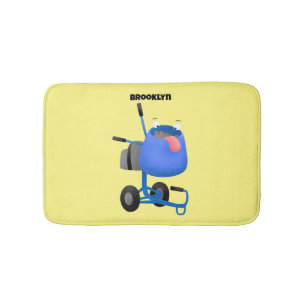 Alfombrilla De Baño Ilustracion personalizado de mezclador de cemento