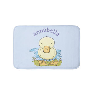 Alfombrilla De Baño Ilustracion personalizado de pato amarillo