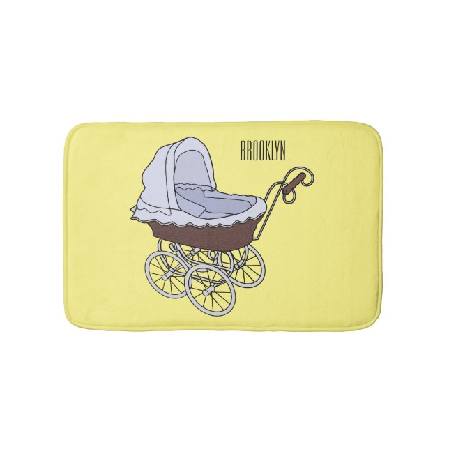 Alfombrilla De Baño Ilustracion personalizado de Stroller (Anverso)