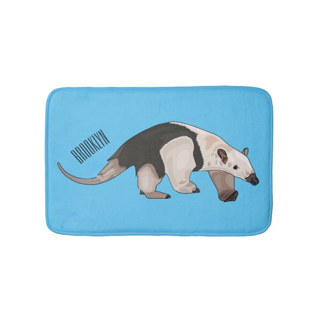Alfombrilla De Baño Ilustracion personalizado de Tamandua (Anverso)
