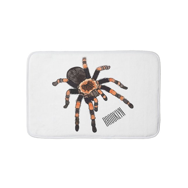 Alfombrilla De Baño Ilustracion personalizado de Tarantula (Anverso)