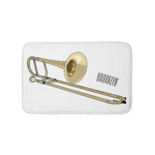 Alfombrilla De Baño Ilustracion personalizado de Trombone
