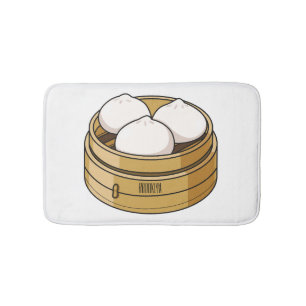 Alfombrilla De Baño Ilustracion personalizado Dim sum