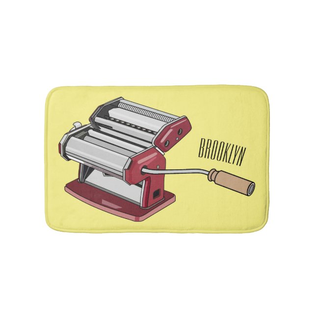 Alfombrilla De Baño Ilustracion personalizado fabricante de pasta (Anverso)