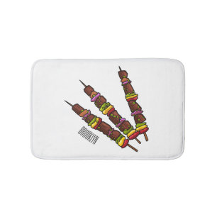 Alfombrilla De Baño Ilustracion personalizado kebab o kabob