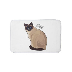 Alfombrilla De Baño Ilustracion personalizado siamés