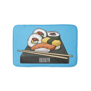 Alfombrilla De Baño Ilustracion personalizado Sushi