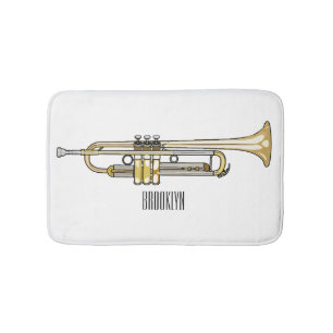 Alfombrilla De Baño Ilustracion personalizado Trumpet