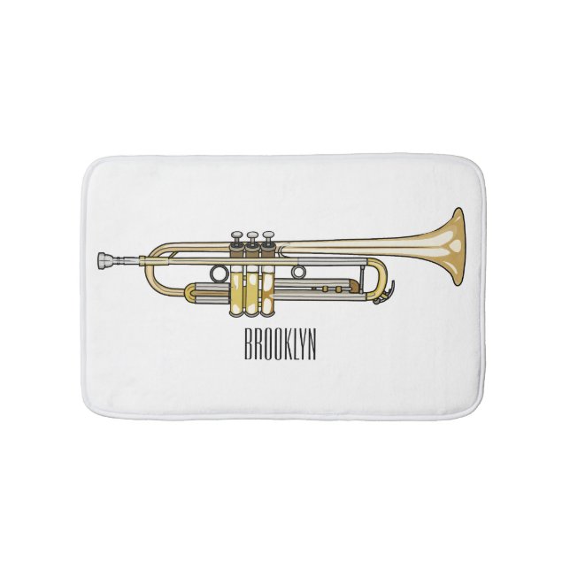 Alfombrilla De Baño Ilustracion personalizado Trumpet (Anverso)
