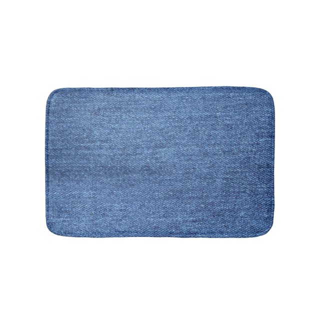 Alfombrilla De Baño Imagen de apariencia de textura de negm blanco azu (Anverso)