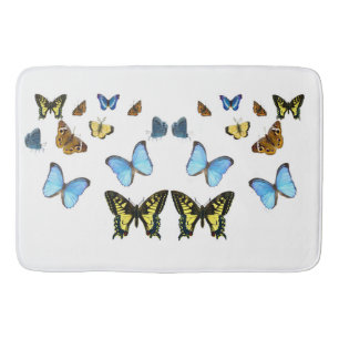 Alfombrilla De Baño Imagen de mariposa para grandes masas