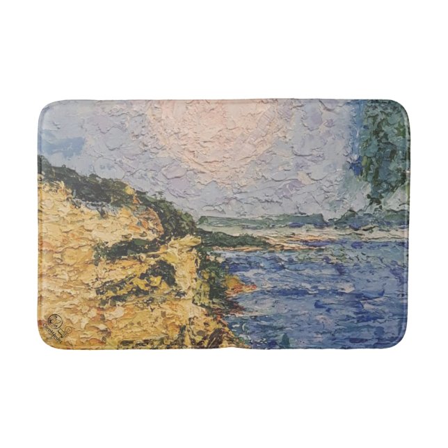 Alfombrilla De Baño Imagen de mi obra arte Amanecer (Anverso)