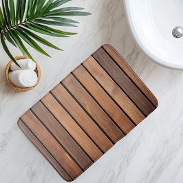 Alfombrilla De Baño Imitación Listón de Madera
