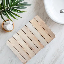 Alfombrilla De Baño Imitación Listón de Madera