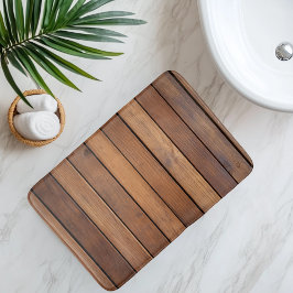 Alfombrilla De Baño Imitación Listón de Madera