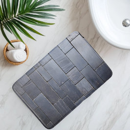 Alfombrilla De Baño Imitación Tile de pizarra