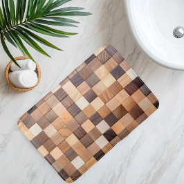 Alfombrilla De Baño Imitation Wooden Tile