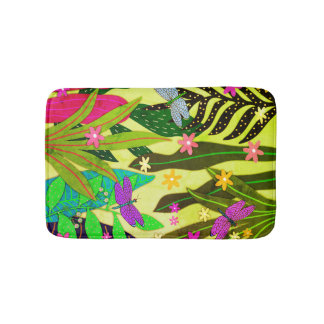 Alfombrilla De Baño Impresión botánica de fantasía #13 1974