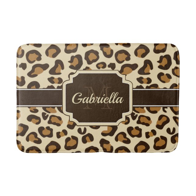 Alfombrilla De Baño Impresión Cute Leopard (Anverso)