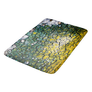 Alfombrilla De Baño Impresión de camo amarillo y verde