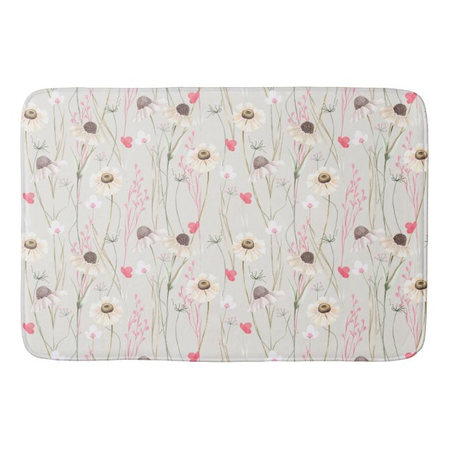 Alfombrilla De Baño Impresión de campo de cabaña pradera (Anverso)