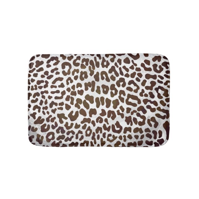 Alfombrilla De Baño Impresión de chocolate leopardo (Anverso)