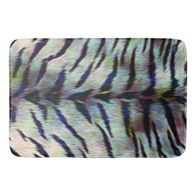 Alfombrilla De Baño Impresión de la piel del tigre eléctrico (Anverso)