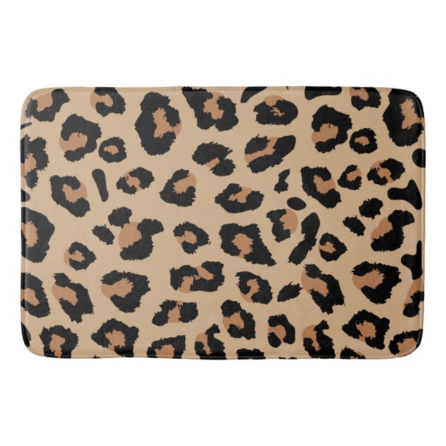 Alfombrilla De Baño Impresión de leopardo (Anverso)