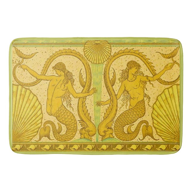 Alfombrilla De Baño impresión de mermaid hermosas (Anverso)