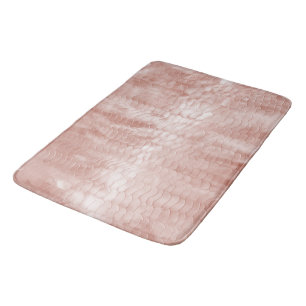 Alfombrilla De Baño Impresión de serpiente rosa Rubor