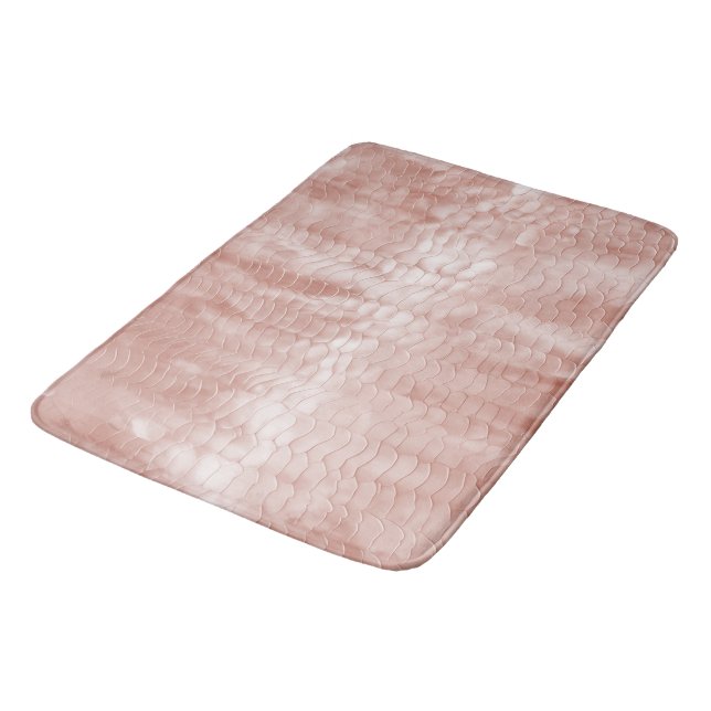 Alfombrilla De Baño Impresión de serpiente rosa Rubor (Angular)