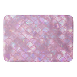 Alfombrilla De Baño Impresión de sirena rosa claro