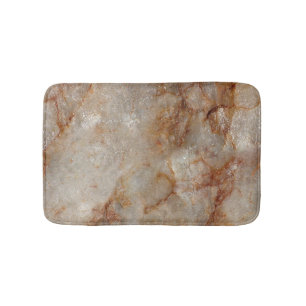 Alfombrilla De Baño Impresión de textura de piedra de mármol marrón