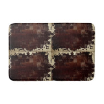 Impresión de trabajo en mosaico de pieles de vaca