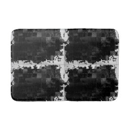 Alfombrilla De Baño Impresión de trabajo en mosaico de pieles de vaca