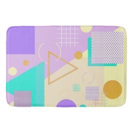 Alfombrilla De Baño Impresión geométrica amarilla