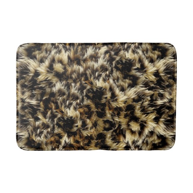 Alfombrilla De Baño Impresión salvaje de Camo del estilo del leopardo (Anverso)