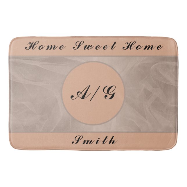 Alfombrilla De Baño Impresión texturizada de tela rosada - Cualquier c (Anverso)