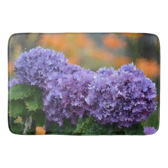 Alfombrilla De Baño Impresionante Hydrangea Bath Mat (Anverso)