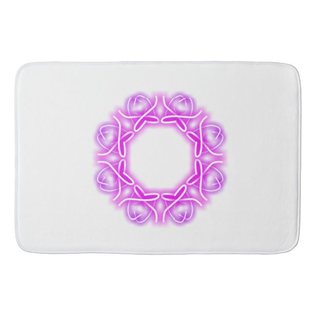 Alfombrilla De Baño Impresiones de caleidoscopio  (Anverso)