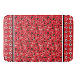 Alfombrilla De Baño Impresiones Red Bandana Boho